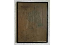 Antique Estate Map c.1869 The Estate Of James Jones, County of Salop Shropshire