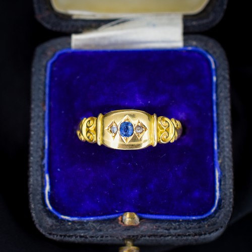 Antique sapphire and diamond - antique,