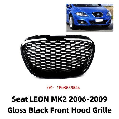 Gloss black mesh radiator - black,