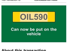 OIL 590 cherished plate 