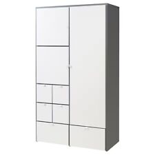 IKEA VISTHUS Wardrobe - Grey/White - Modern Storage Solution - Great Condition