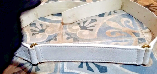 Belt buff leather genuine - no,