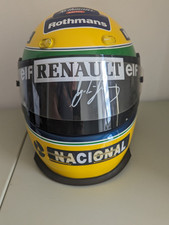 Formula 1 Memorabilia Ayrton Senna Signed Replica Imola Helmet 1994