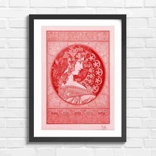 Art Nouveau Woman Ivy Vines