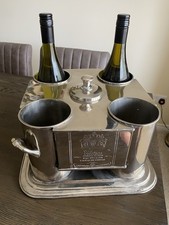 Silver Britannia Plate 4 Bottle Wine Cooler - James Deakin & Sons