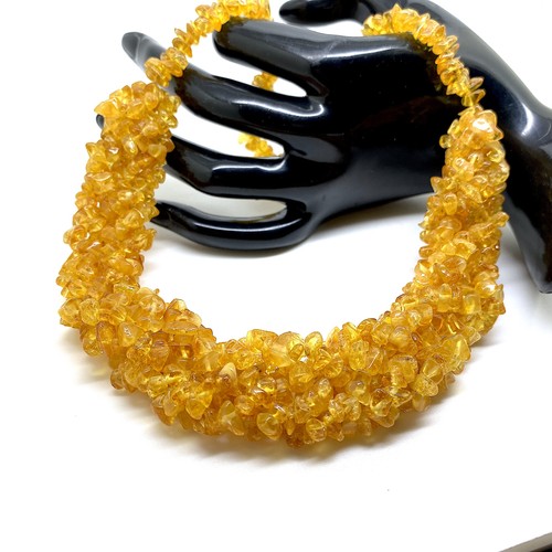 Amber cleopatra necklace - amber,