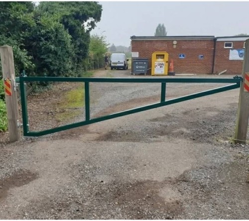 Steel carpark farm entrance - steel,