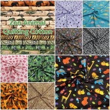 Zoo Animal Cotton Fabric