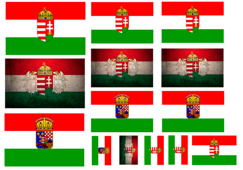 Scale ww2 hungarian flags - 1:35,