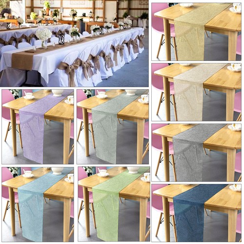 Jute hessian table runner - jute,