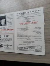 PANTOMIME THEATRE PROGRAMME