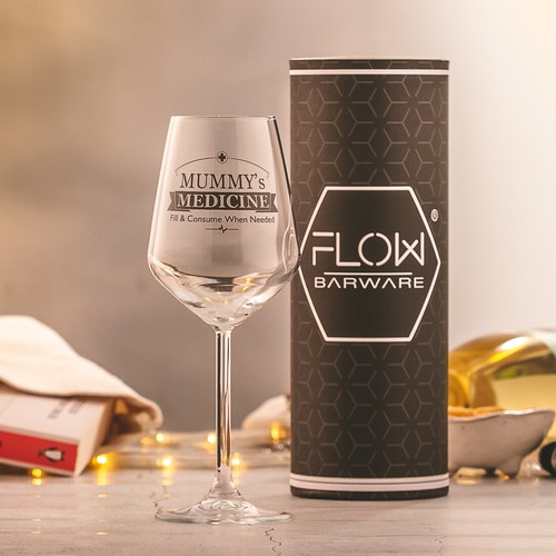 Mummy medicine wine glass - medicine,