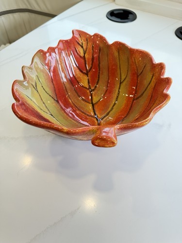 Vintage ceramic footed autumn - vintage,