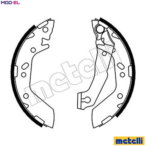 Brake shoe set 0170 - 53-0170, for
