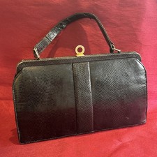 1950s Black Lizard Skin