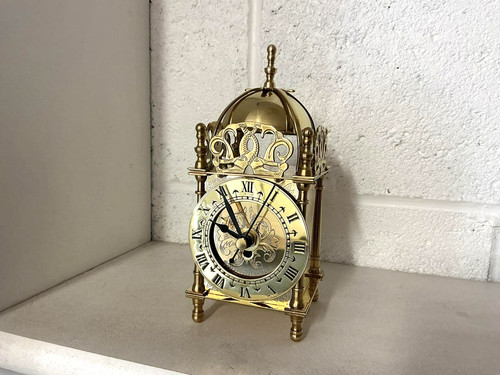 Smiths brass lantern - , clock