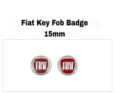 2x Fiat Key Fob Badge 15mm