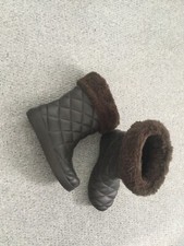 brown croc festival wellies size w6 uk 3/4