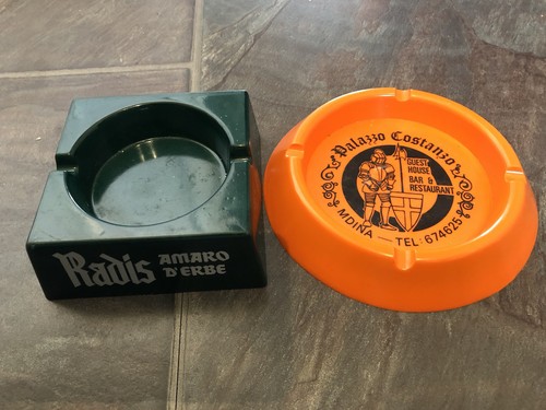 Vintage melamine ashtrays - vintage,