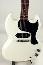 Gibson Custom Shop Murphy Lab 1963 SG Junior Polaris White Ultra Light Aged