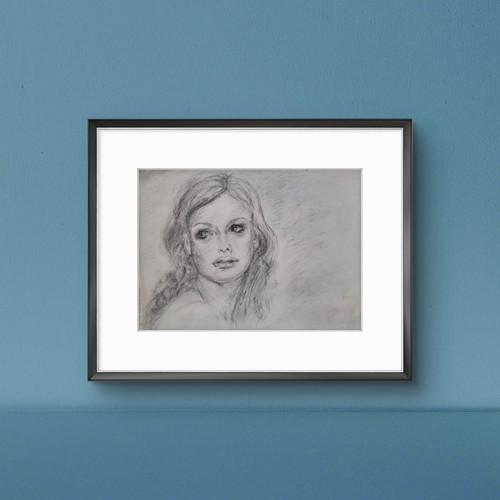Original pencil sketch female - sketch,