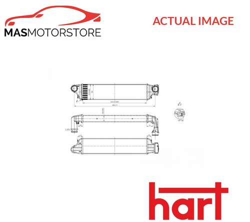 Intercooler radiator hart 612 - intercooler,