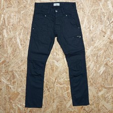 30x30 883 POLICE Jeans Mens Slim Tapered Cargo Dark Blue Biker MAJOR 30S