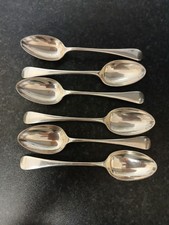 Elkington Plate Cutlery Dessert/soup Spoons Silver Plated Set 6
