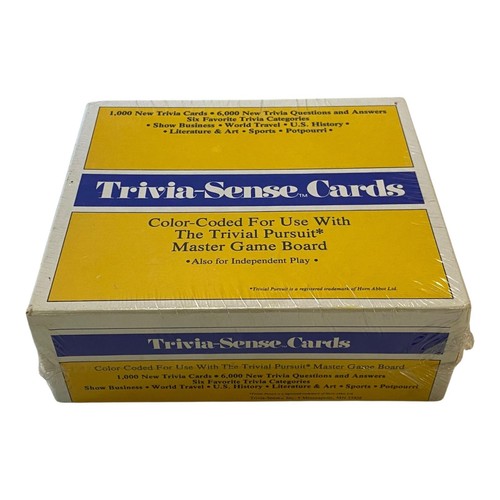 Vintage trivia sense cards - vintage,