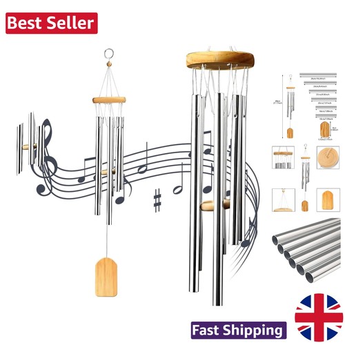 Classic silver wind chimes - wind,