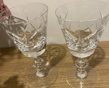 Vintage Pair Of Cut Glass