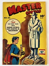 Master Comics #64 Bud Thompson Cover Art! Captain Marvel Jr! Fawcett 1945