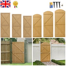 Garden Wooden Gate Flat Top