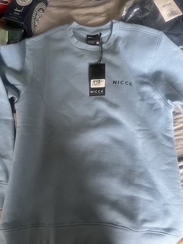 Nicce mens blue logo crew - nicce,