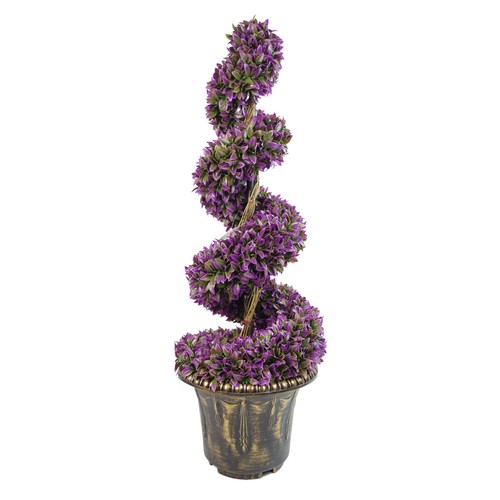 90cm artificial purple spiral - artificial,