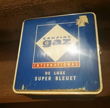 Vintage International Luxe Super Bleuet Gas Box, CamperVan Gas Burner Camp Stove