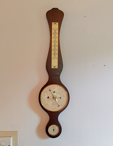 Wood wall mounted - wall-mounted, barometer