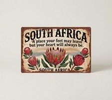 South Africa Metal Sign