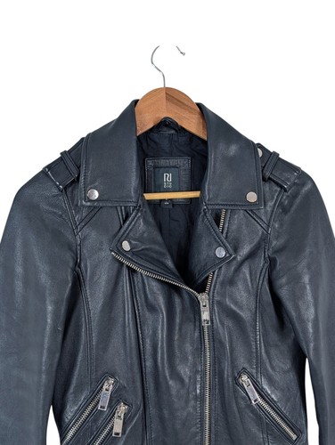 River island leather biker - river,