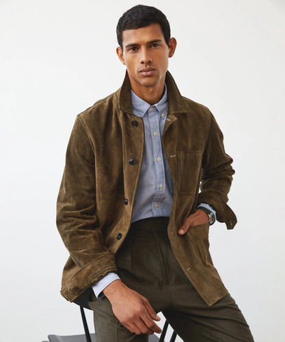 Olive green field - field, leather