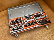 23pc Metabo Rheidco Socket Set 1/2" dr Made Germany SAE/Whit  (3 sockets Elora)