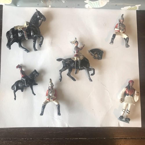 Vintage toy soldiers and