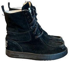 Ipath Shearling High Cats Black Skateboard Shoes Boots Stash Pocket Mens Size 7