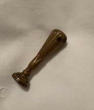 Brass Wax Seal 6cm Tall Vintage With The Letter M