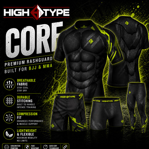 Hightype core rashguard fight - hightype, rashguard,