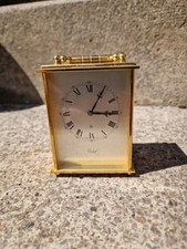 Old Vintage IMHOF 8 Days Swiss Made Brass Carriage Clock 