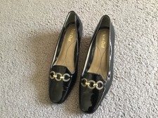 VAN DAL TWILIGHT  BLACK - PATENT SHOES UK SIZE 7 EE