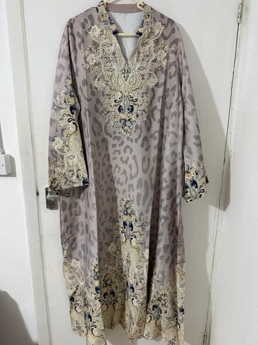 Beige women abaya - women, sequens