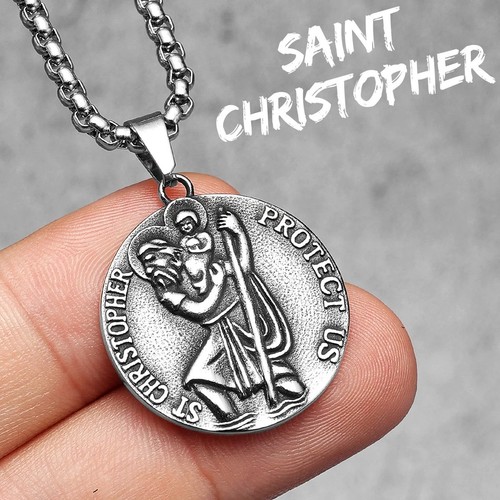 Christopher amulet necklace - st,