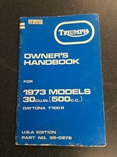 Triumph owners handbook t100r - triumph,